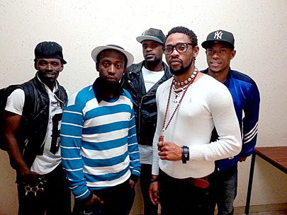 Afro-Rap mit Afrikanern aus Landshu